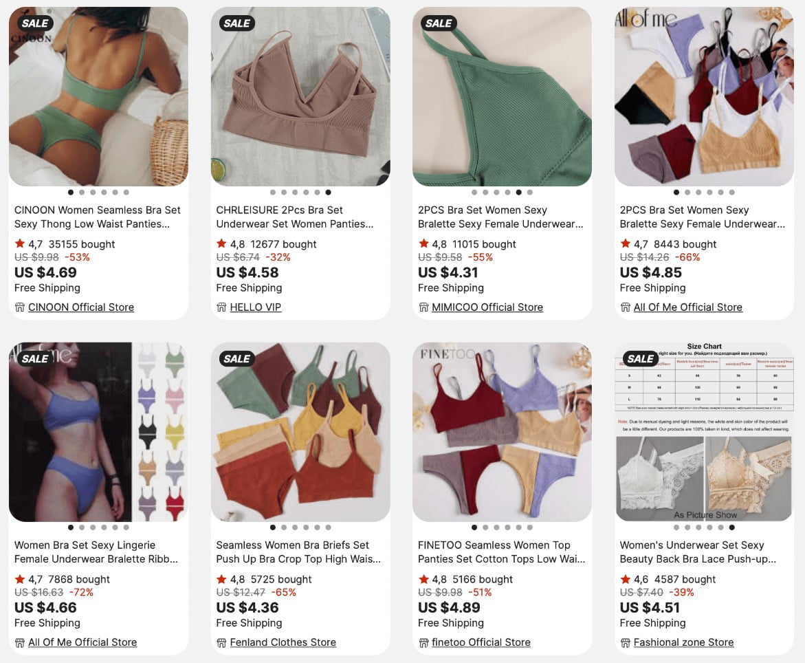 bra & brief setdropshypnow.com